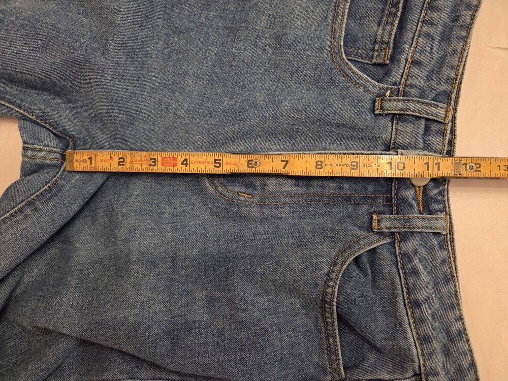 PrettyLittleThing Bow Wide Leg Jeans Size 0 Y2K Coquette - Picture 9 of 11